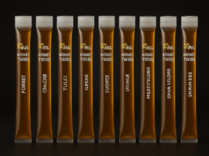 Pure Natural Honey Twigs – 100% Raw & Portable Single-Serve Sticks